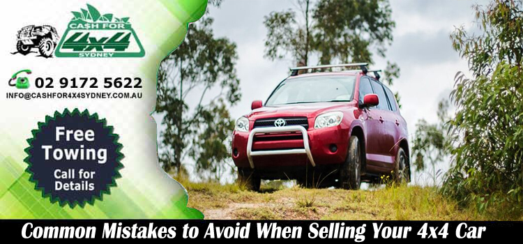 Mistakes to Avoid When Selling Your 4x4 Car in Sydney